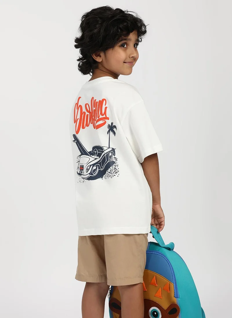 Nautinati Nautinati Boys' Cotton Surfing Print T-shirt