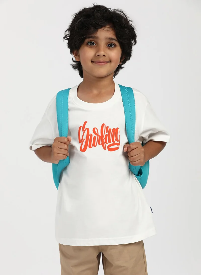 Nautinati Nautinati Boys' Cotton Surfing Print T-shirt