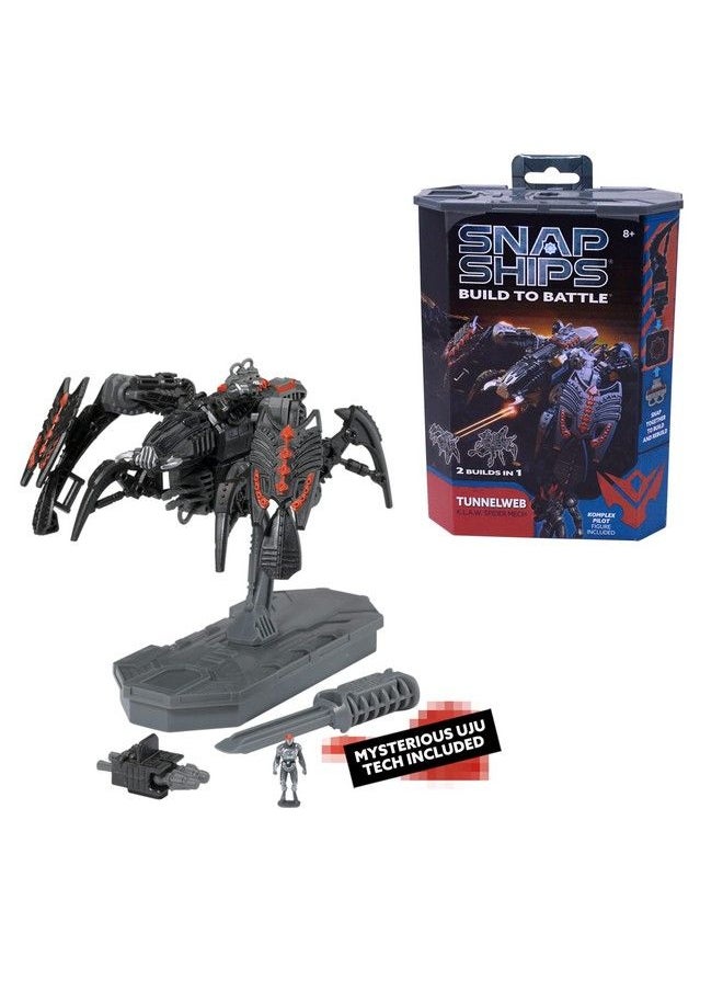 SNAP SHIPS Komplex Tunnelweb K.L.A.W. Spider Mech Build To Battle Make 2 Different Builds Ages 8+  - Image 3