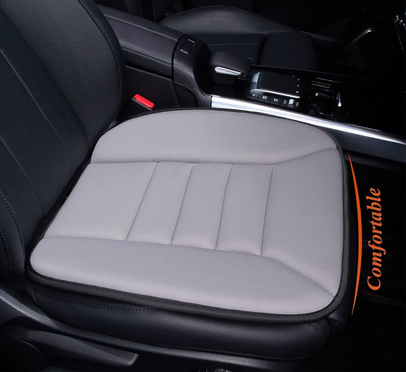 kingphenix Car Seat Cushion with 1.2inch Comfort Memory Foam, Seat Cushion for Car and Office Chair (Gray) - Image 1