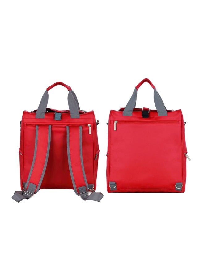 نيبمينينت Red Backpack Mommy Designer Changing Nappy Bag - Image 1