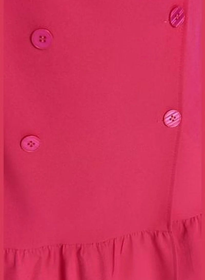 trendyol Ruffled Hem Blazer Dress