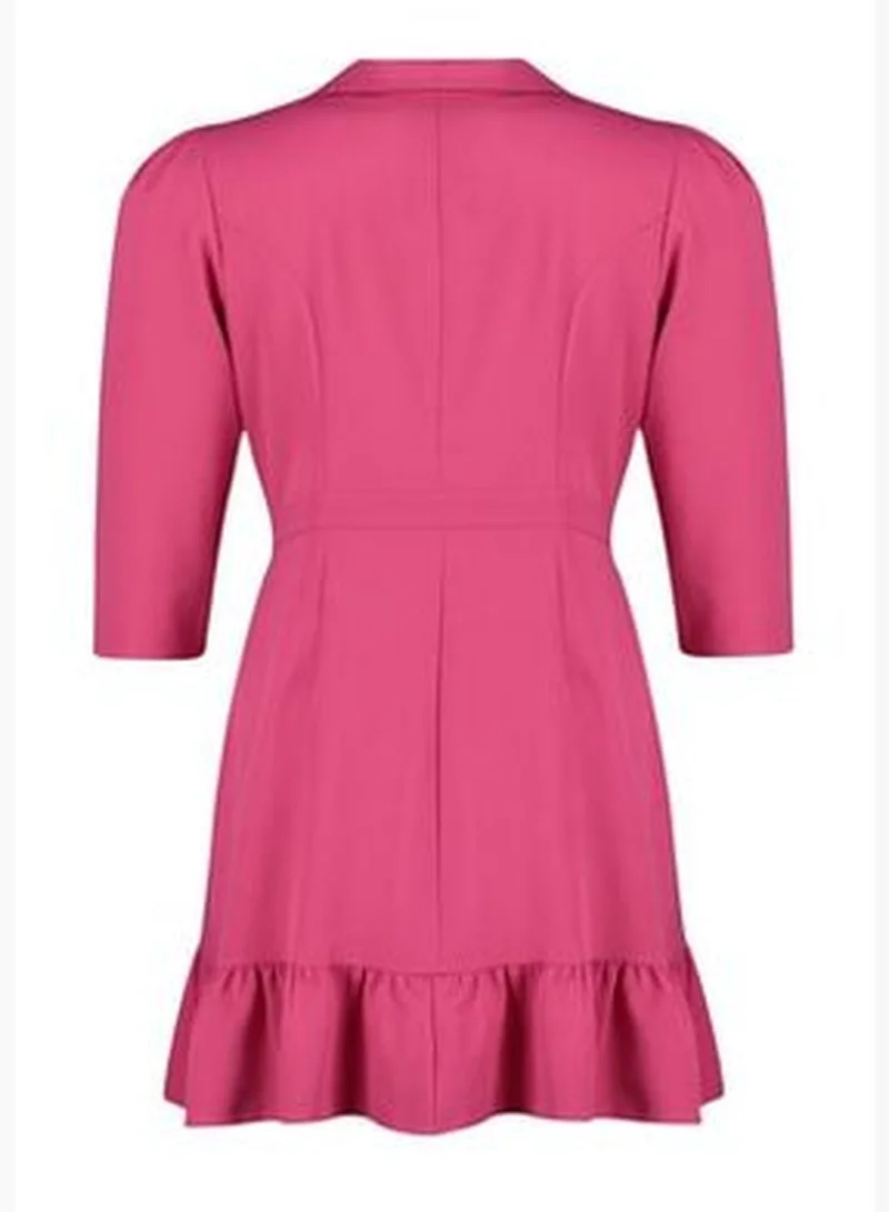 trendyol Ruffled Hem Blazer Dress