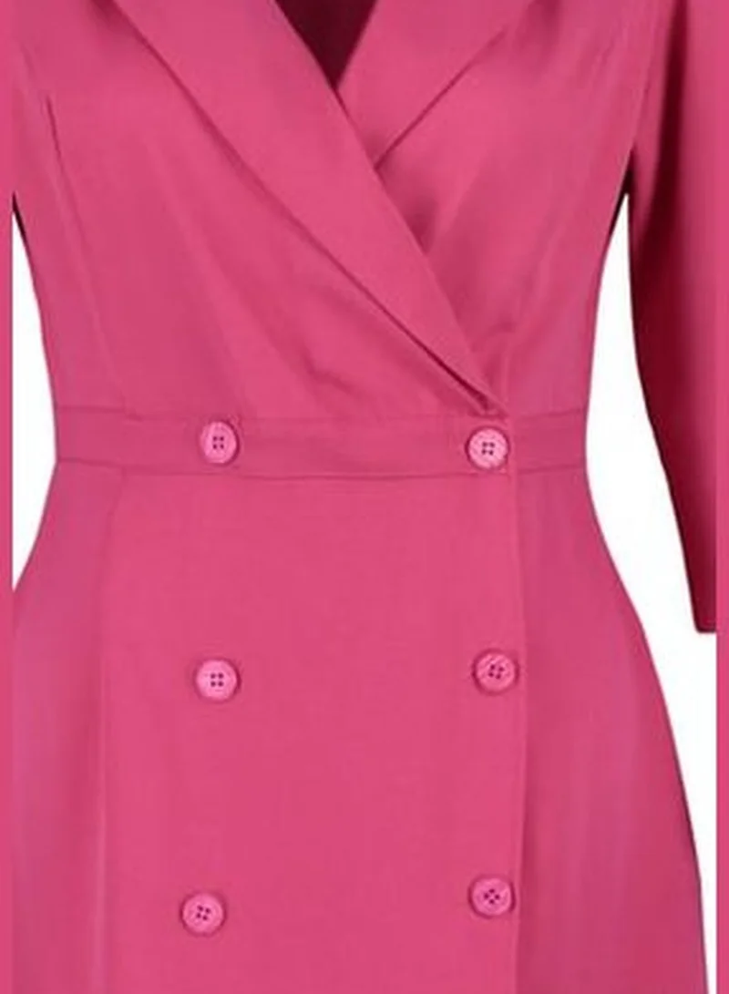 trendyol Ruffled Hem Blazer Dress