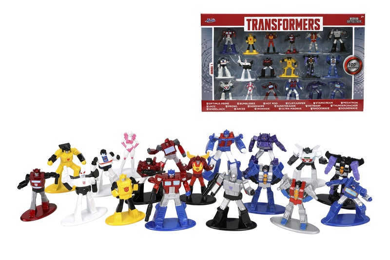 Jada Toys Transformers Series 1 1.65" 18-Pack Die-cast Figures, Toys for Kids and Adults - Image 1