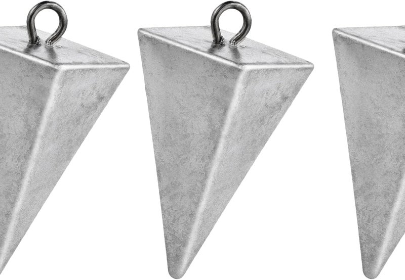 Dr.Fish Pyramid Sinkers Saltwater Lead Fishing Weight 1oz-32oz/2LB Triangle Surf Fishing Bank River Catfishing Pompano - Image 1