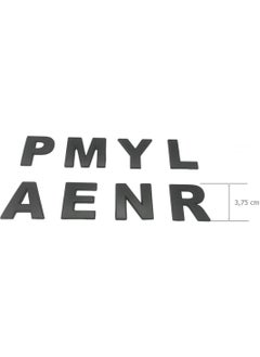 Eym Adhesive Letter 3.75 Cm Matte Black Price is for 1 Letter  - Image 2