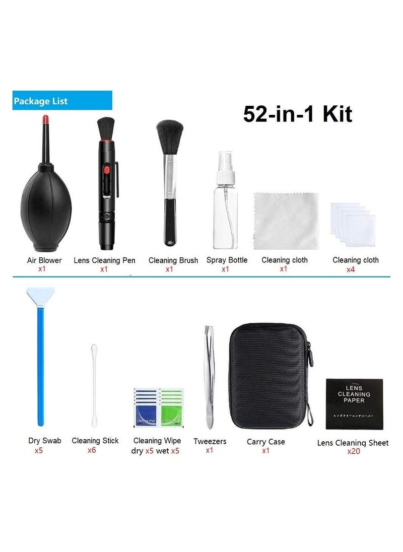 Digital Camera Cleaner Kit 46pcs/set Cleaning Kit Sensor DSLR Lens for Sony Fujifilm Nikon Canon SLR Cameras Clean Set (52pcs)  - Image 2