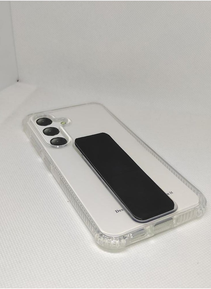 Generic - Transparent Mobile Case with Hand Handle for Phone A56 - Image 1