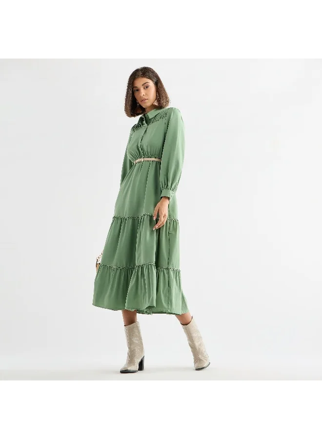 Splash FAV Tiered Midi Dress