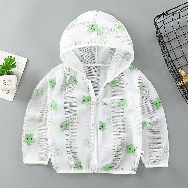 Kidsren'S Sun Protection Clothing For Boys And Girls, Beach Baby, Light And Breathable Kidsren'S Jacket, Outdoor Sun Protection Clothing - Image 5