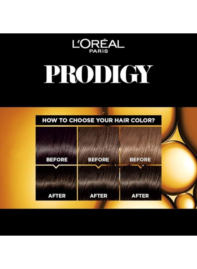 L'OREAL PARIS Loreal Paris Prodigy Permanent Oil HaIr Color 3.0 dark Brown 182ML - Image 4