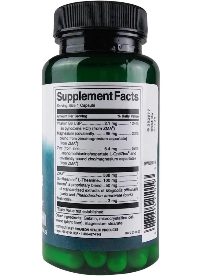 Swanson Sleep FRM W/L-THEANINE&MELATONIN 60C - Image 2