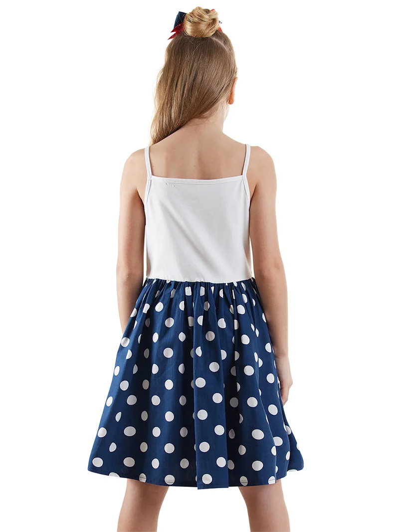 دينوكيدس فستان ليلي للبنات بحمالات سباغيتي