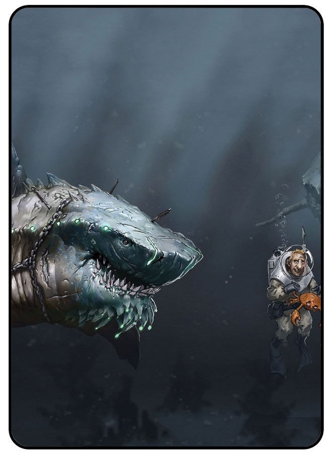 AMINA ALSHEBLI Protective Case Cover For Huawei MatePad 10.4 Inch 2020 Shark  - Image 1