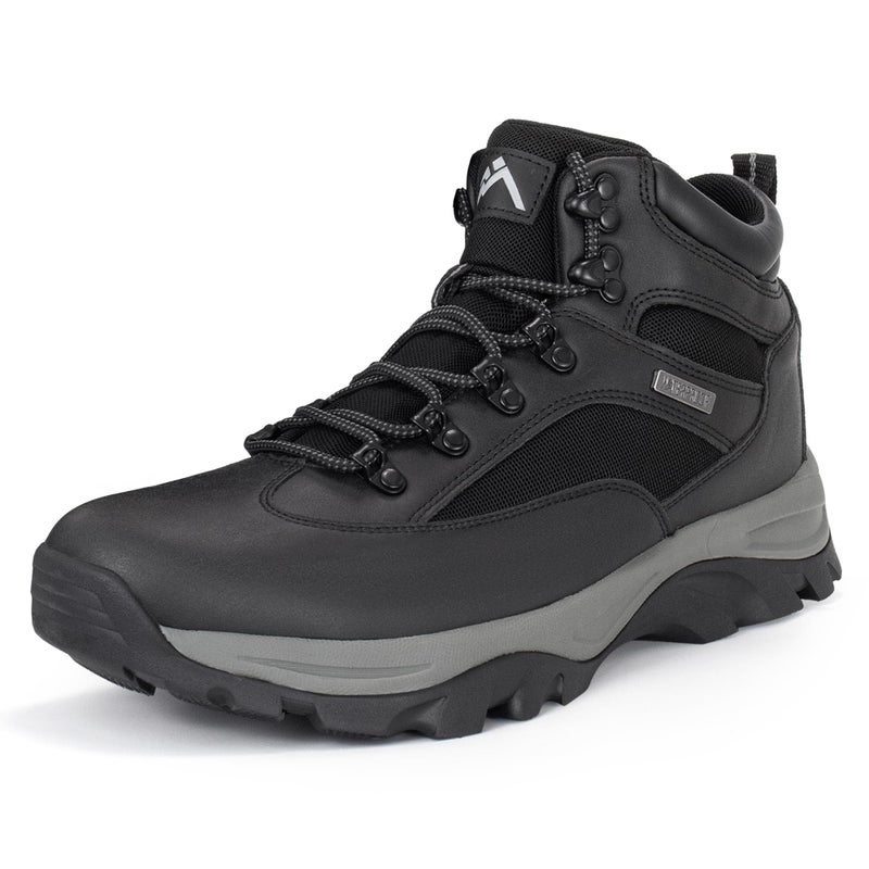 CC-Los Men's Waterproof Hiking Boots Outdoor Relaxed Fit Lightweight Black Size 8 - Image 1