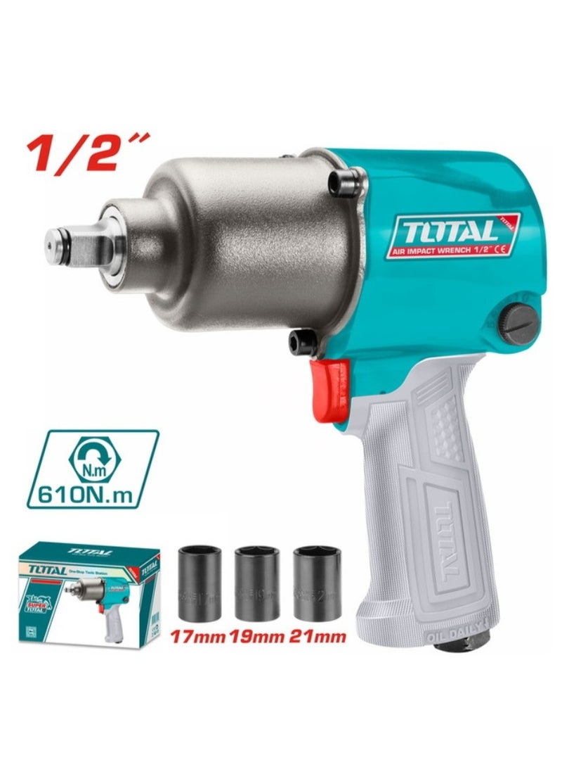 TOTAL 1/2 inch air drill, 610 Nm