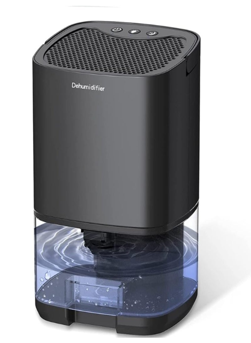 SafiDur 1000ML Household Dehumidifier, Two Working Modes And 7-Color Led Light Silent Portable Mini Dehumidifier, Suitable For Basement Bedrooms, Black - Image 1