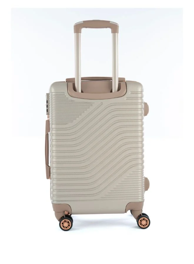 ليمرا طقم شنط سفر مكون من خمس حقائب أمتعة لون ذهبي بمقاس 32"/28"/24"/20"/12 انش