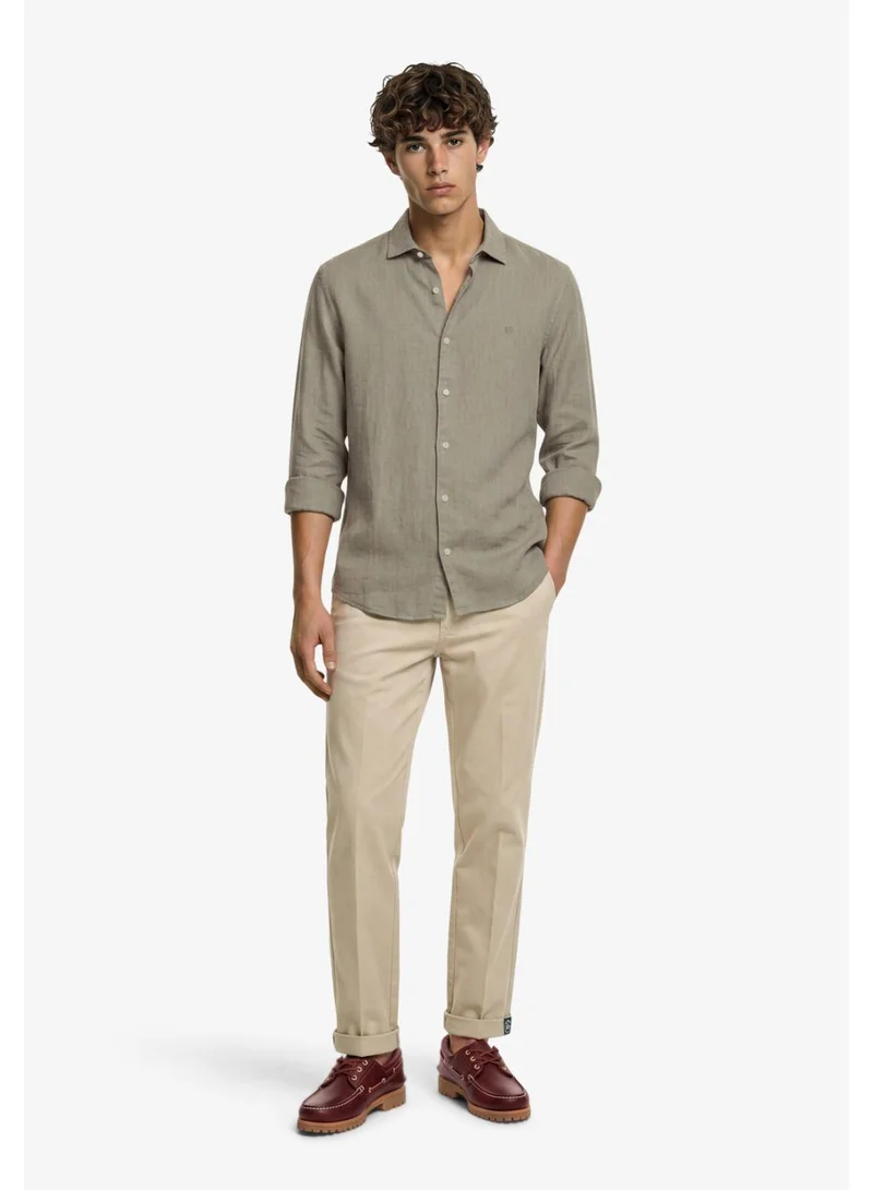 Superdry  Riviera Long Sleeve Linen Shirt for Men | Best Price UAE