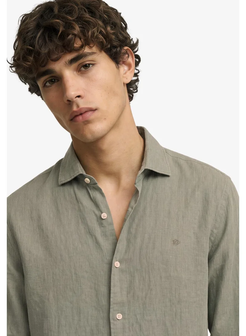 Superdry  Riviera Long Sleeve Linen Shirt for Men | Best Price UAE