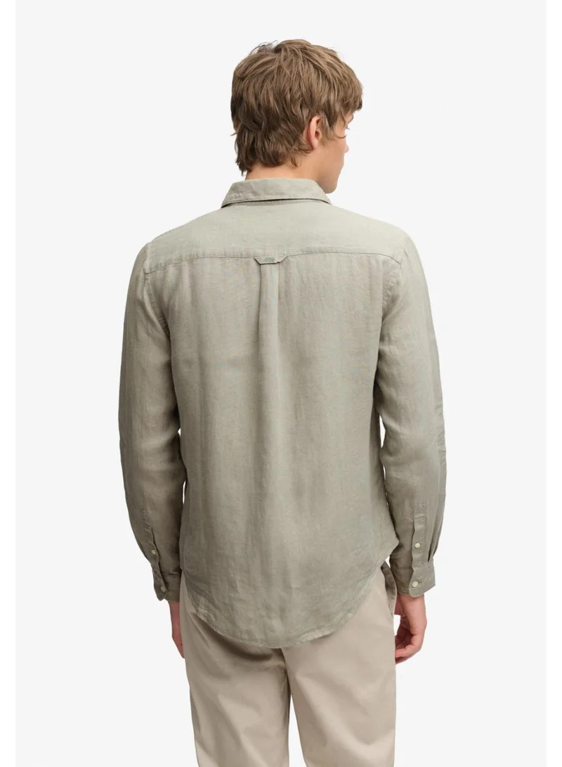 Superdry  Riviera Long Sleeve Linen Shirt for Men | Best Price UAE
