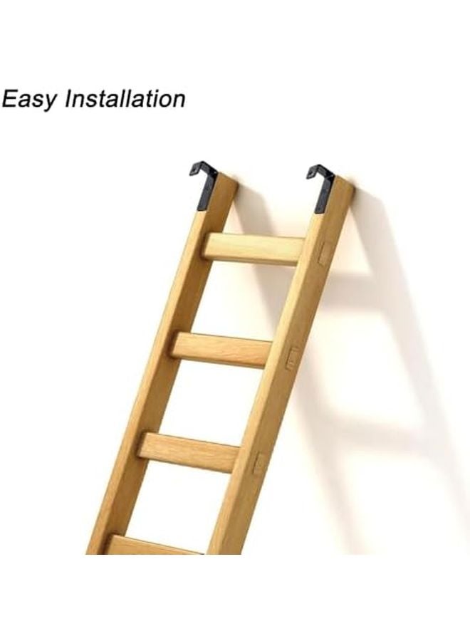 خطافات سلم سرير بطابقين ثقيلة الواجب 2 قطعة خطاف معدني متعدد الاستخدامات مع براغي التثبيت بني - Image 4