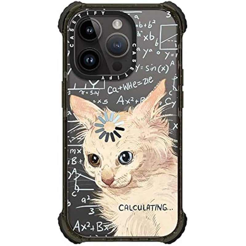 Casetify Ultra Impact iPhone 14 Pro Case 【5X Military Grade Drop Tested / 11.5ft Drop Protection】 - Calculating... - Clear Black - Image 3