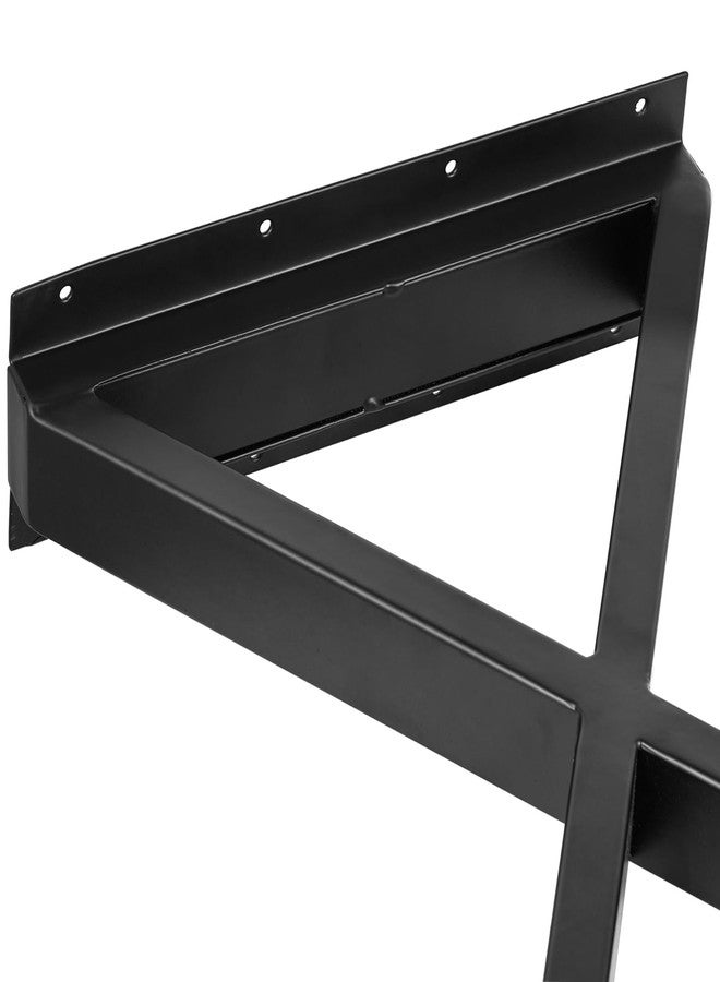 ALLCOS Bench Legs 16 Inch Coffee Table Legs Heavy Duty Steel Metal Table Legs, Set of 2, Black - Image 4