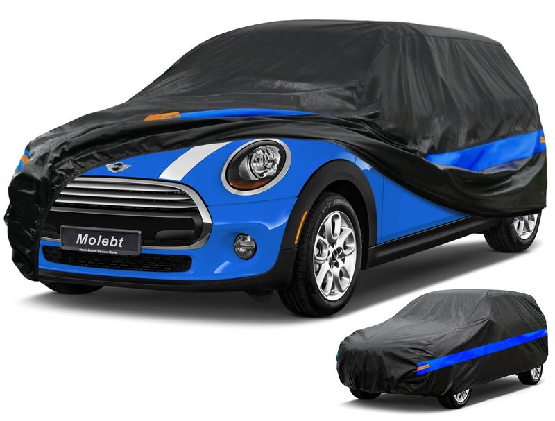 Molebt Hatchback Car Cover Waterproof All Weather Universal Fit Toyota Yaris Honda Fit Kia Rio Mini Cooper CoupeConvertible Mitsubishi Mirage Chevrolet BoltSonic etc