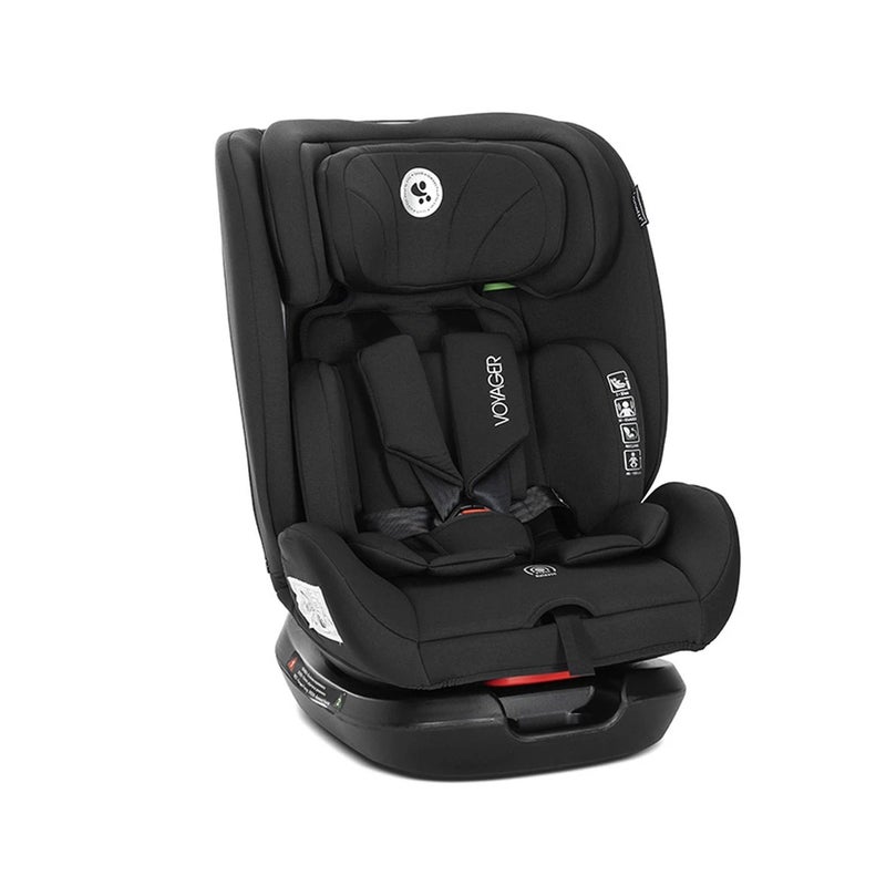 لوريلي مقعد سيارة فويدج 40-150 سم مع مخدة الرقبة للسفر - اسود - 1007207 - Image 2