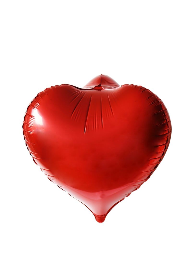 Party Magic 3D Heart Shape Foil Balloons Red 24'' 3Pcs/Pk - Image 1
