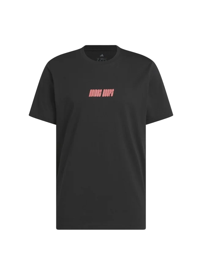 Adidas Hd Novelty T 1 Black Basketball T-Shirts For Men XS
