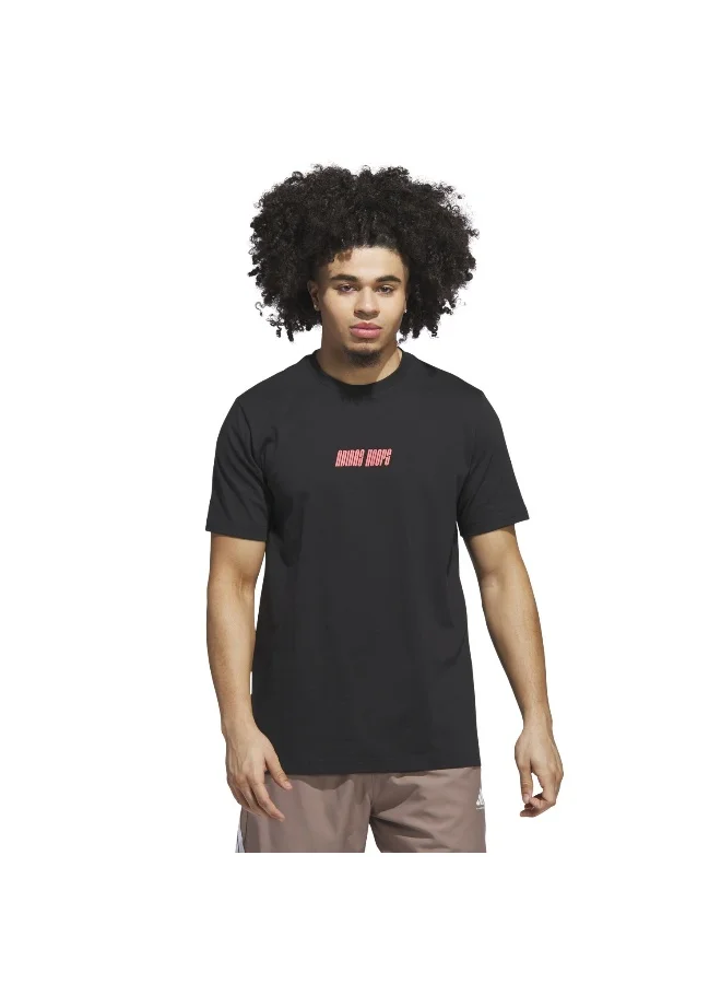 Adidas Hd Novelty T 1 Black Basketball T-Shirts For Men XS