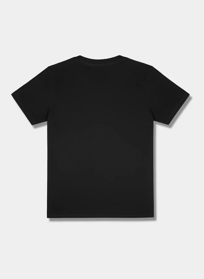 سوبر مان تيشيرت عصري بياقة دائرية وطبعة جرافيك