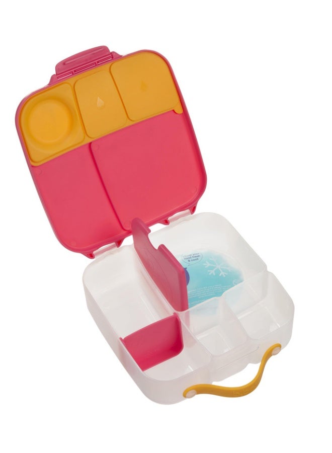 B.Box Whole Foods Lunch Box for Kids | Large Leakproof Compartments | 67.6 fl oz Capacity | Whole Fruit Holder | BPA Free | Easy Open Design-Strawberry Shake - Image 2