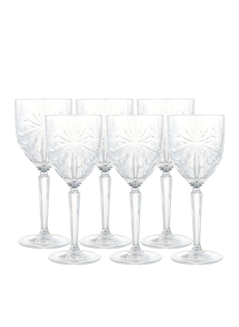RCR 7-Piece Drink Set Jug And 6 Goblets, Oasis  - Image 2