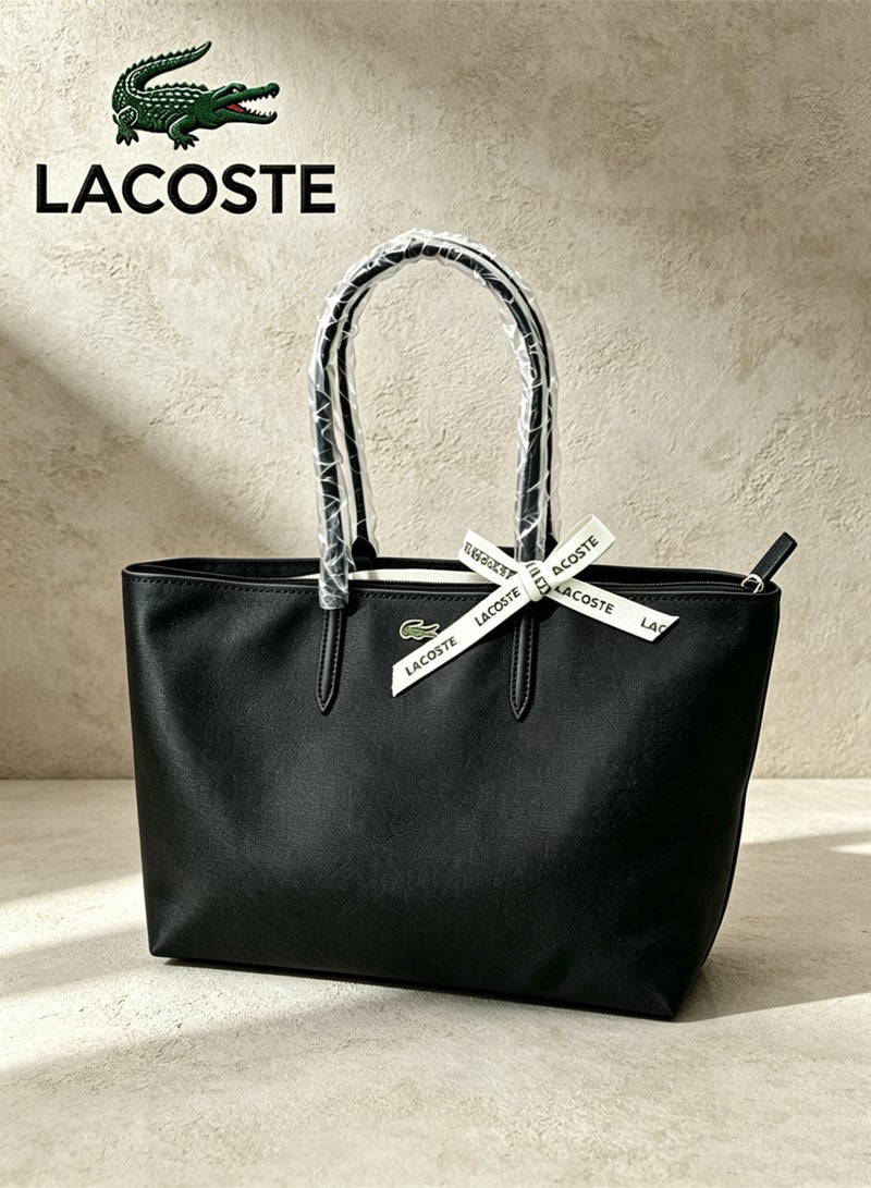 Lacoste Women's L12.12 Concept Versatile Large Capacity Zip Shoulder Tote Cosmetics Bags - Image 1