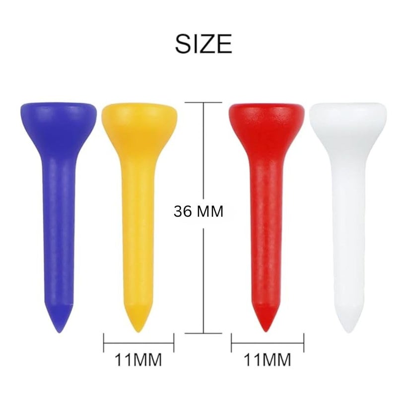 GolfBasic Store 36mm Premium Bowl Shaped Golf Tees (Pack of 24 pcs) - Image 2