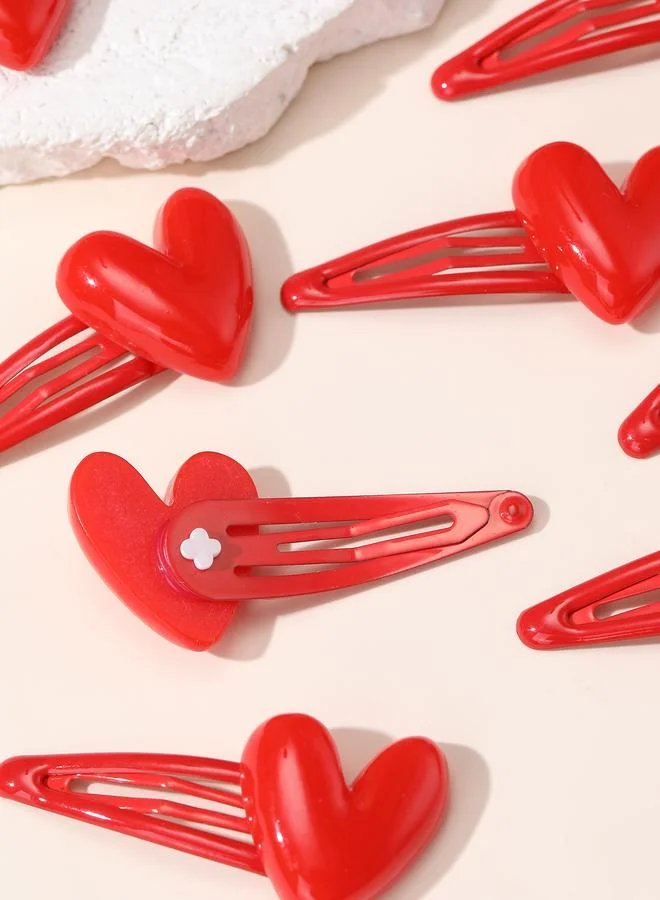 Take Two Set of 10 - Heart Hair Clip
