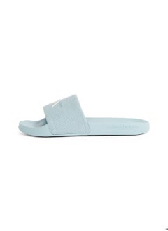 Calvin Klein Jeans Women's Monogram Slides - Cotton, Blue  - Image 5