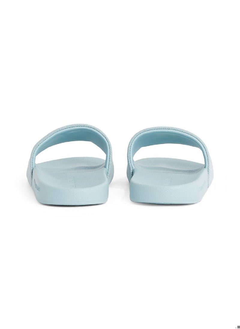 Calvin Klein Jeans - Women's Monogram Slides - Cotton, Blue - Image 1