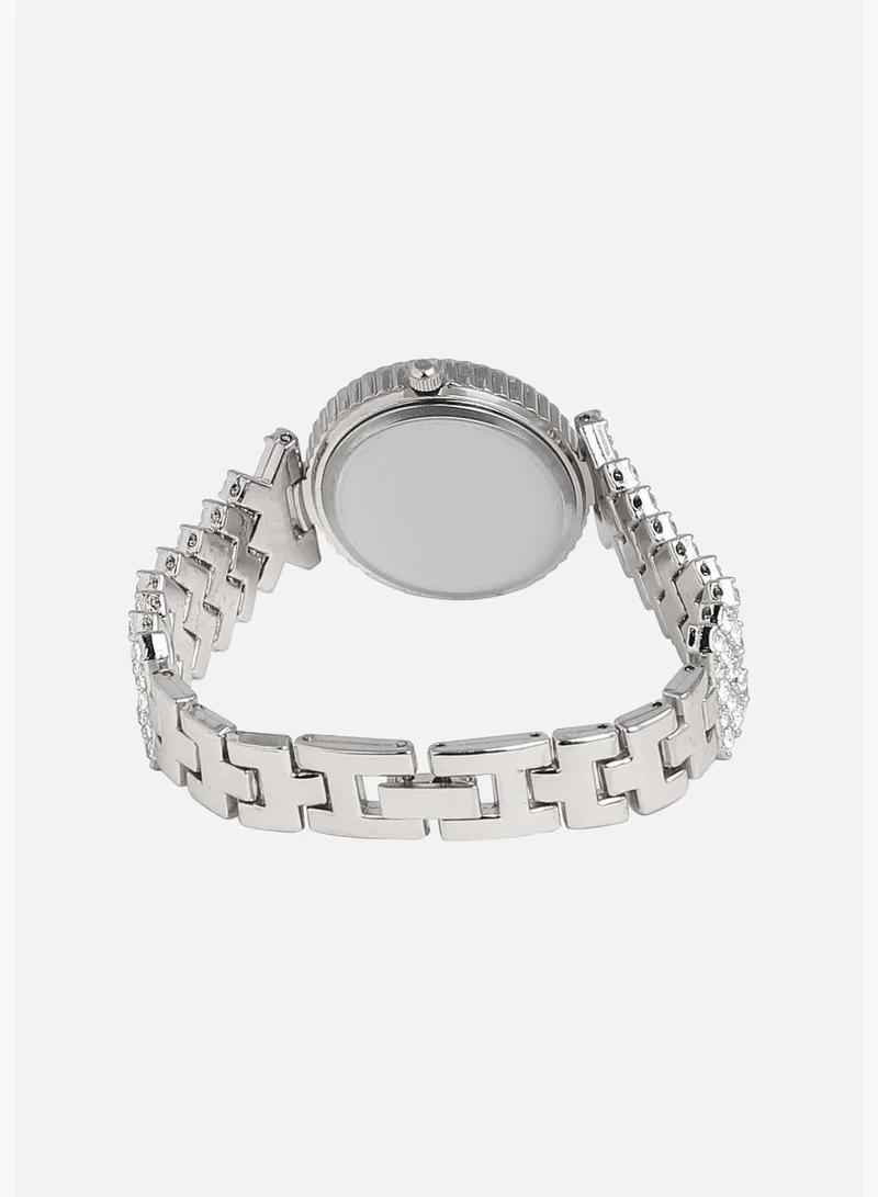 Haute Sauce Stainless Steel Strap Casual Round Analog Watch For Women