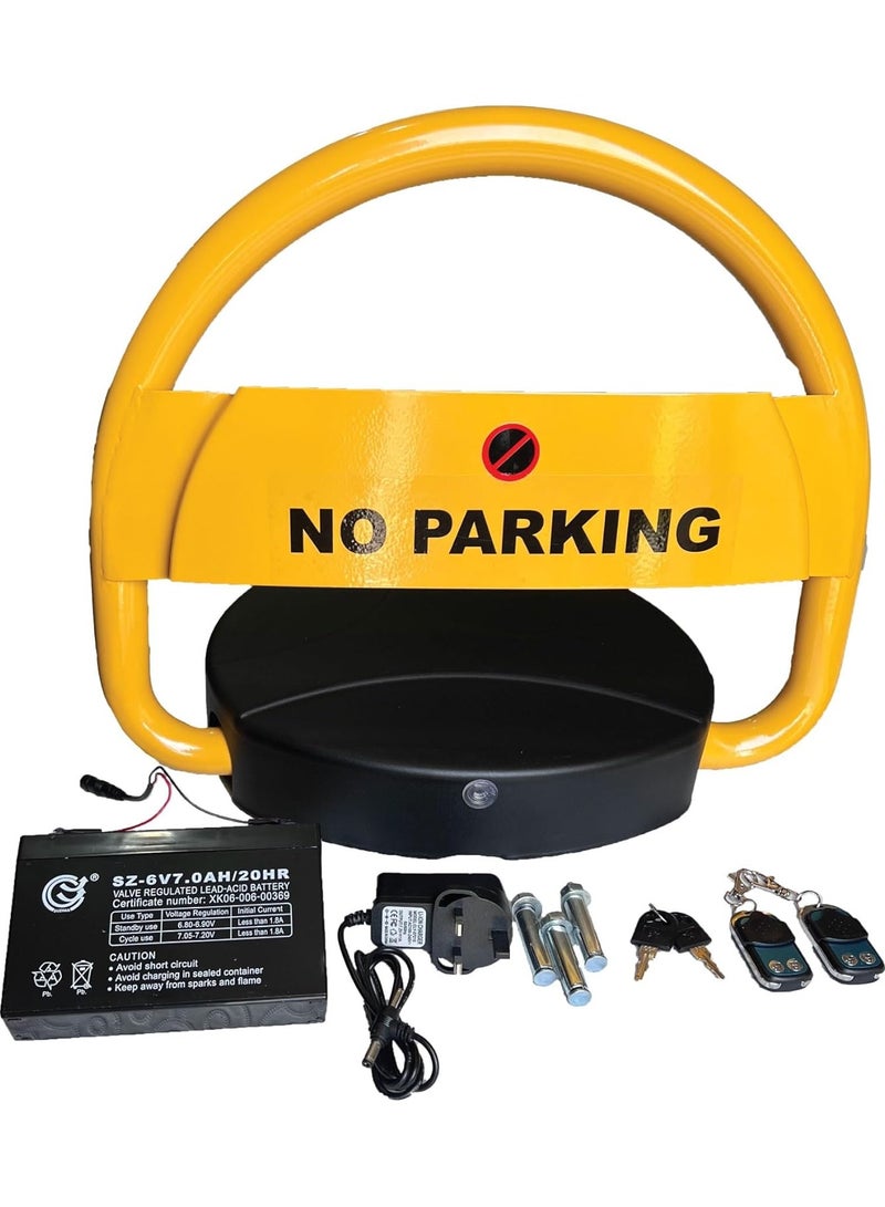 Generic Automatic Car Parking Barrier, Anti Parking Standard Size ,Weatherproof Galvanized Steel ,Remote Control, Rechargeable Battery - Image 1