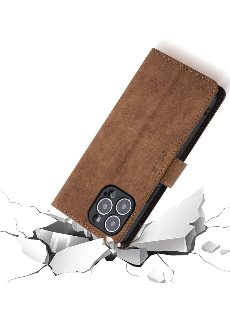 Suteni Flip Cover iPhone Protective Leather Case - Image 1