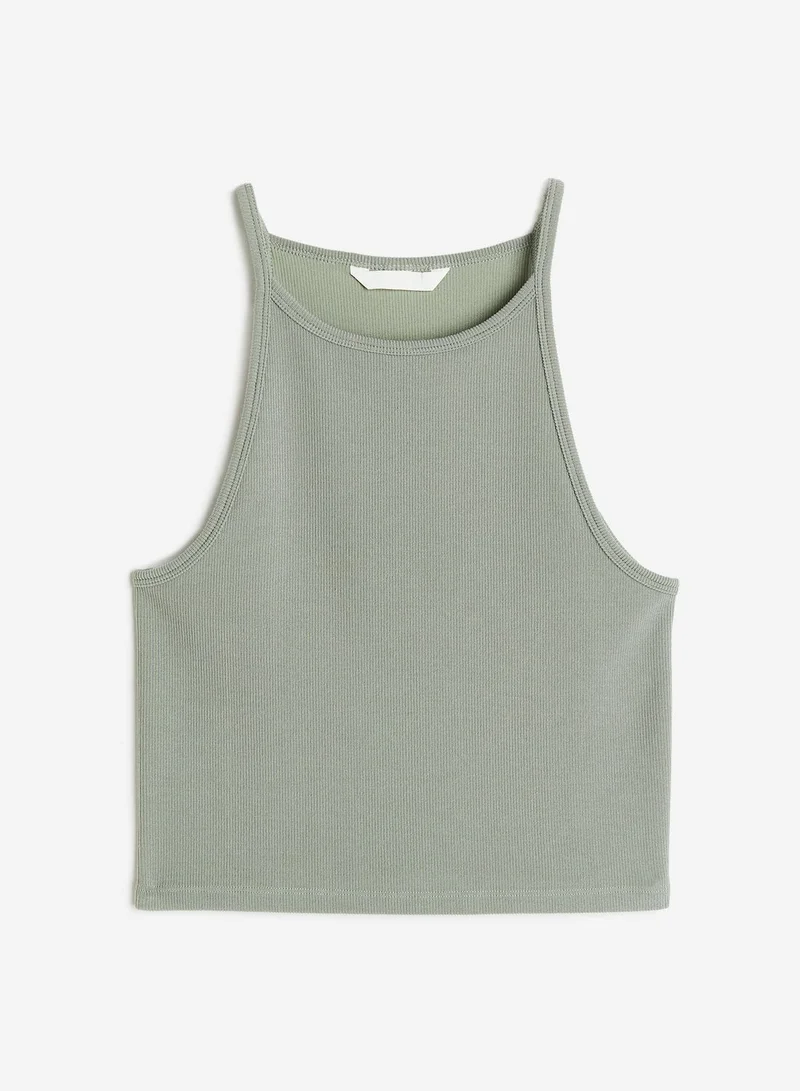 H&M Ribbed Crop Tank Top