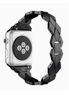 Y&D Upgraded Stainless Steel Link Replacement Band For Apple Watch Series 1/2/3 38mm Black  - Image 3
