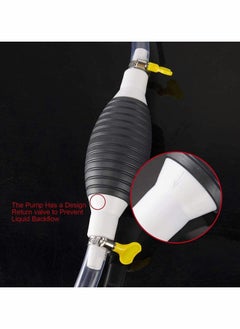 Excefore Car Fuel Transfer Pump, Portable Manual Car Fuel Transfer Pump, Gasoline Siphon Hose Siphon Hand Pump for Gasoline Oil Water, Transfer Siphon Pump  - Image 5