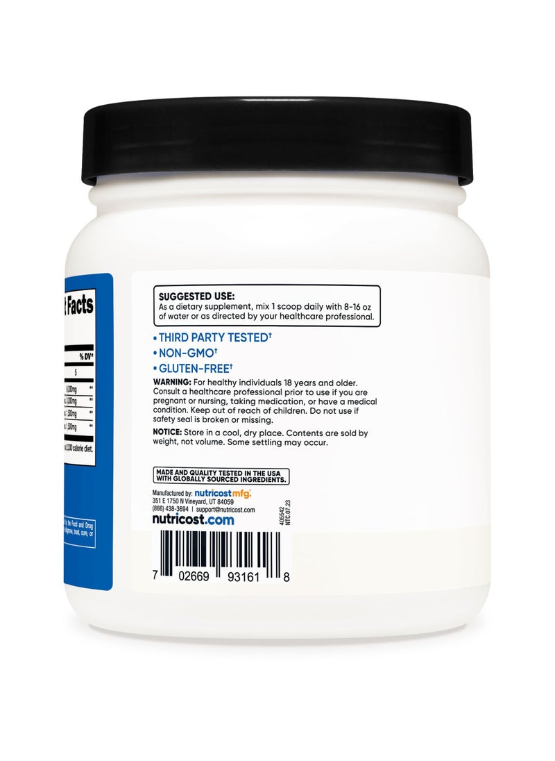 Nutricost - BCAA - (Branched Chain Amino Acids), 6G BCAA PER SERVING | 90 SERVINGS | 540 G PER CONTAINER - UNFLAVORED Net Wt 19.3 OZ (1.2 LB) 540 G - Image 1