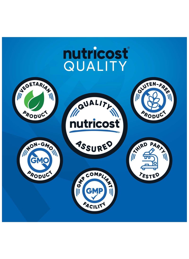 Nutricost - BCAA - (Branched Chain Amino Acids), 6G BCAA PER SERVING | 90 SERVINGS | 540 G PER CONTAINER - UNFLAVORED Net Wt 19.3 OZ (1.2 LB) 540 G - Image 1